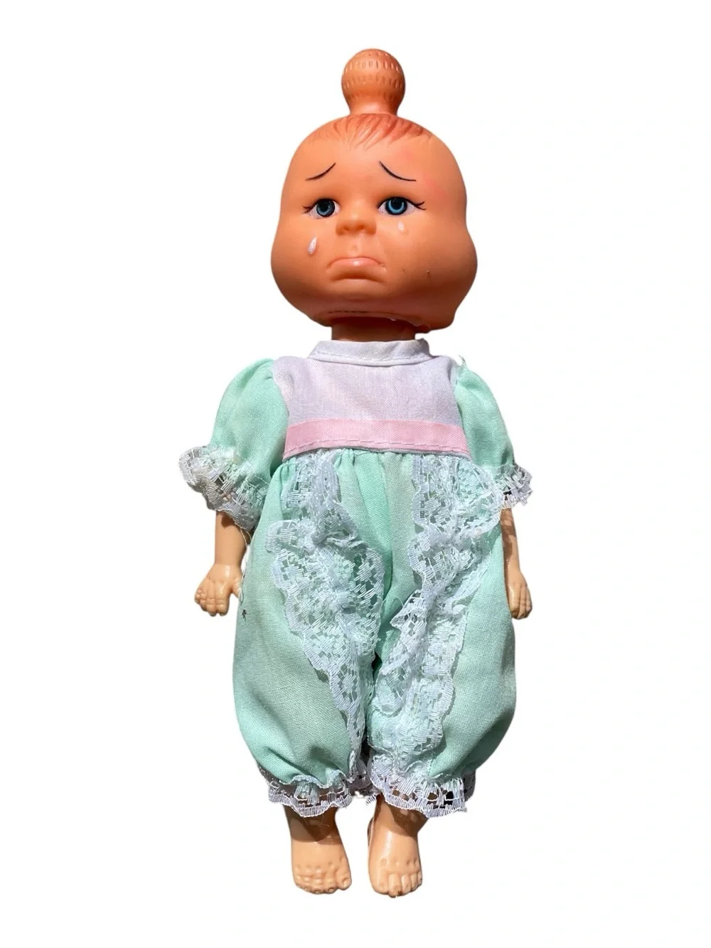 Vtg Three 3 Face Sleep Tears Awake Doll 8